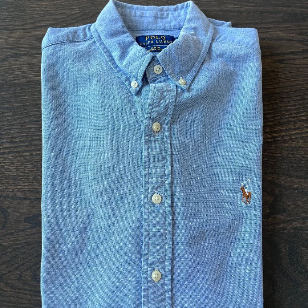 Ralph Lauren Slim Fit Stretch Oxford Shirt (Size M)